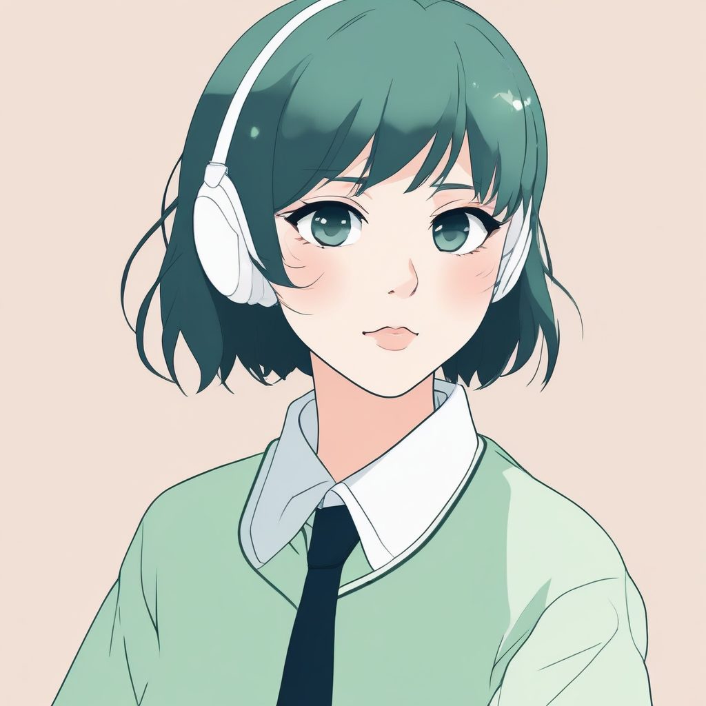 极简动漫少女头像 | 极致简约风 Anime 头像设计 | 适合社交媒体 & 个性化头贴✨