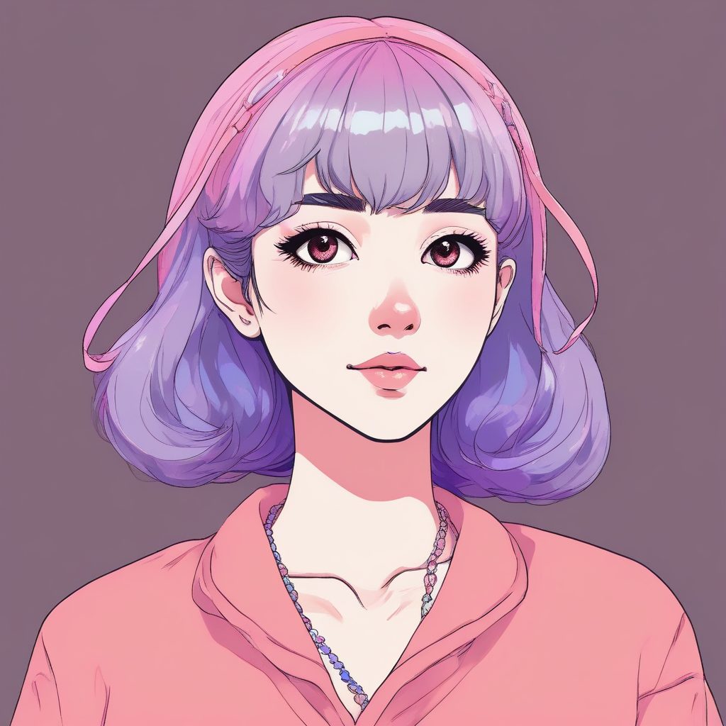 ✨ 极简动漫少女头像：清新风格 单人特写