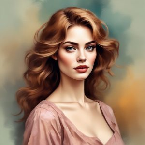 🎨极简厚涂油画质感! 高级感色彩肖像, 笔触感爆棚!