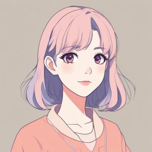 ✨极简可爱 Anime 少女头像 | 单色背景设计感十足🌸