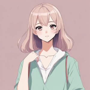 ✨极简可爱动漫女孩头像 | 单色背景 fashion portrait 💖