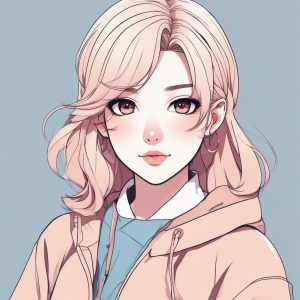 🔥极简可爱动漫女孩头像 | 单色背景设计✨