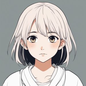 ✨极简可爱动漫少女头像生成！纯色背景超适合当壁纸或头像