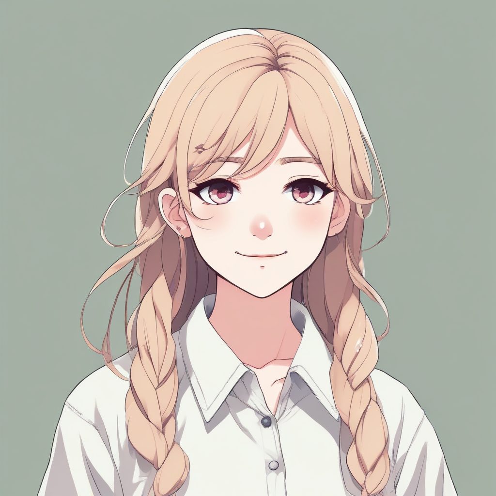 💖 极简可爱少女动漫头像 | 单色背景纯爱风格肖像