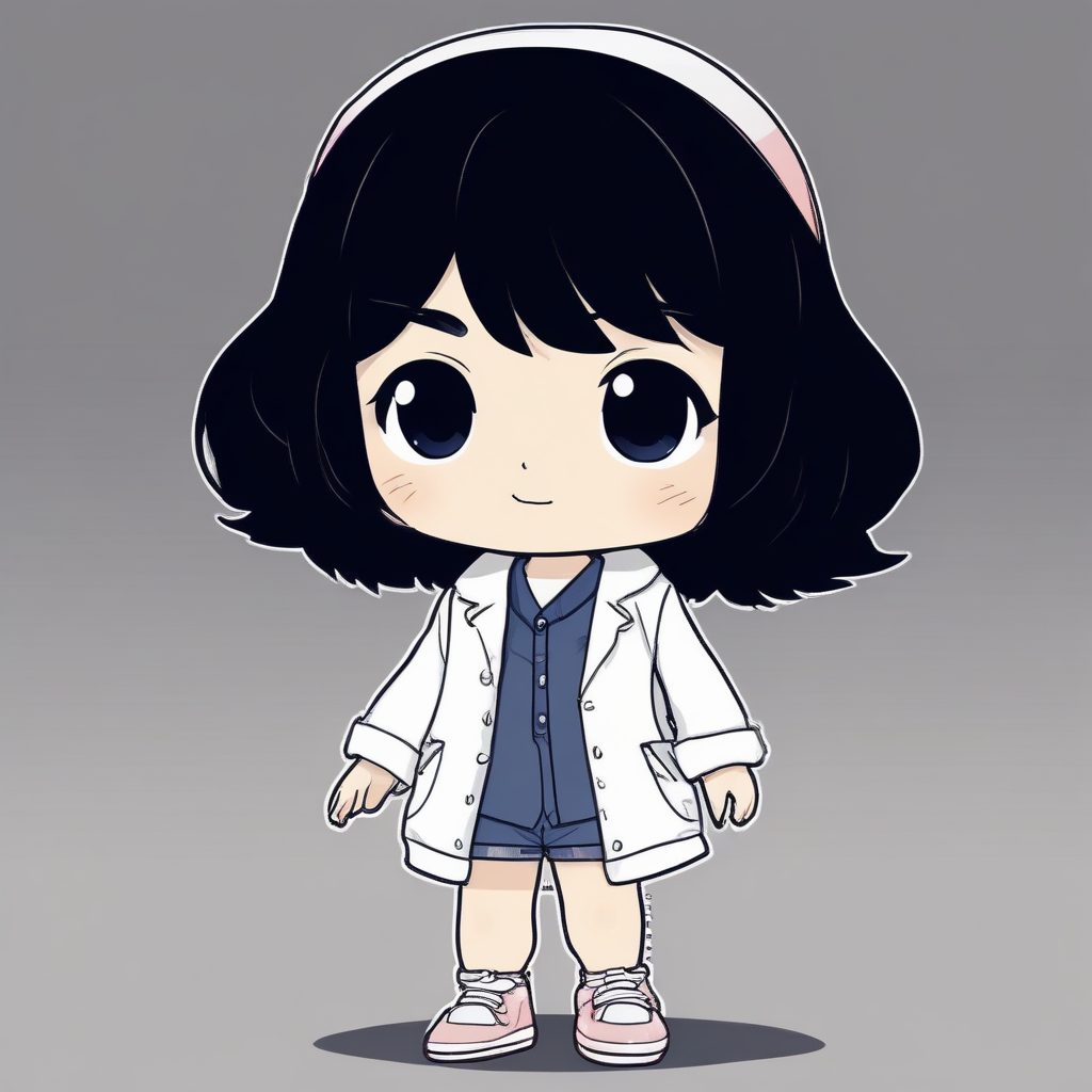 ✨极简马克笔手绘风OOTD：高级感Q版全身插画！