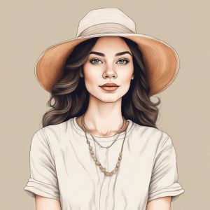 ✨极简人物头像：高级灰与暖色系融合的手绘肖像