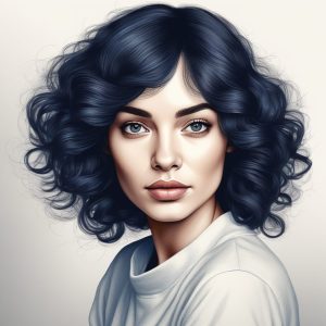 🗿极简人物头像！教科书级手绘质感肖像提示词！