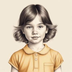 ✨极简人物肖像插画：手绘蜡笔质感，打造高级感封面图