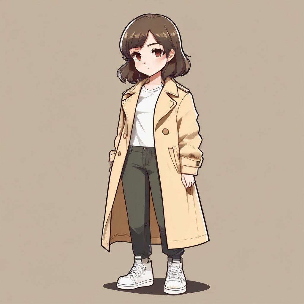 🌾极简日系OOTD：大地色系Chibi，高级感壁纸！