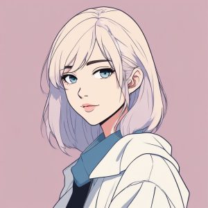 ✨极简少女动漫头像 | 单色背景 | 时尚与可爱完美结合🔥