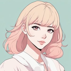 🌸 极简少女动漫肖像生成 | 可爱又时尚的纯色背景AI绘画