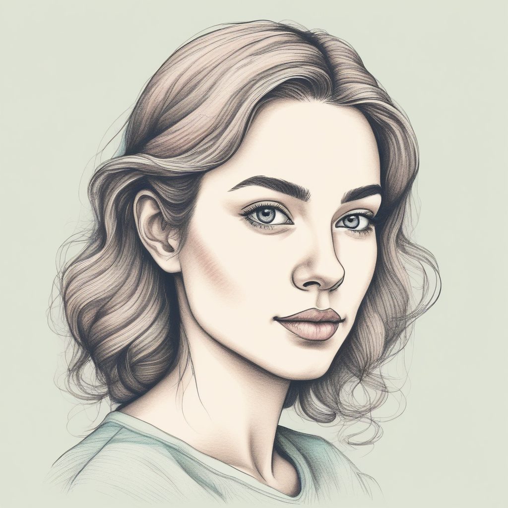 💖极简手绘插画人物头像，Pastel配色太温柔！.pkl