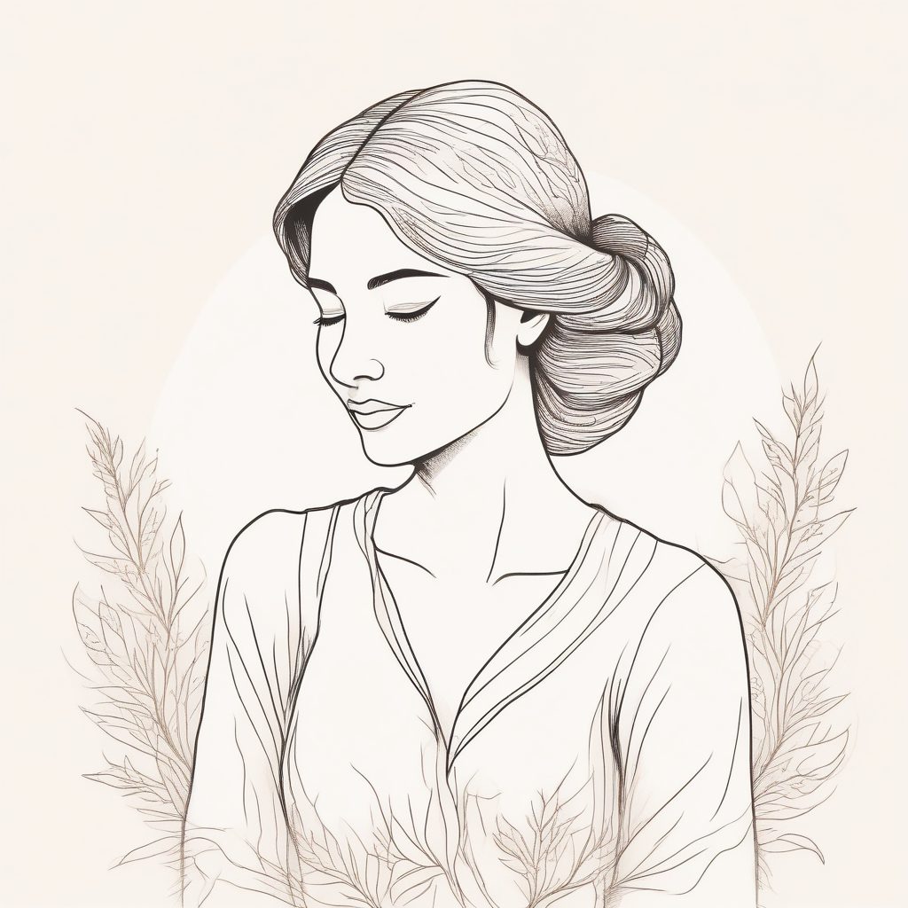 💖极简手绘插画人物头像 | 温馨治愈的纸感风格单人插画🔥