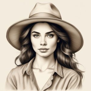 ✏️极简素描铅笔风：黑白线条手绘肖像的高级表现