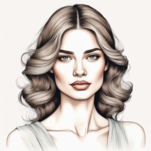 👧🏻极简线稿手绘插画：高级感时尚女孩头像装扮, 极度精致!