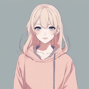 ✨极简线条插画！日系时尚动漫少女头像🔥