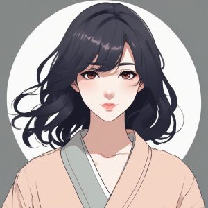 ✨极简线条插画 | 日系时尚动漫少女头像！用作头像/壁纸超合适！