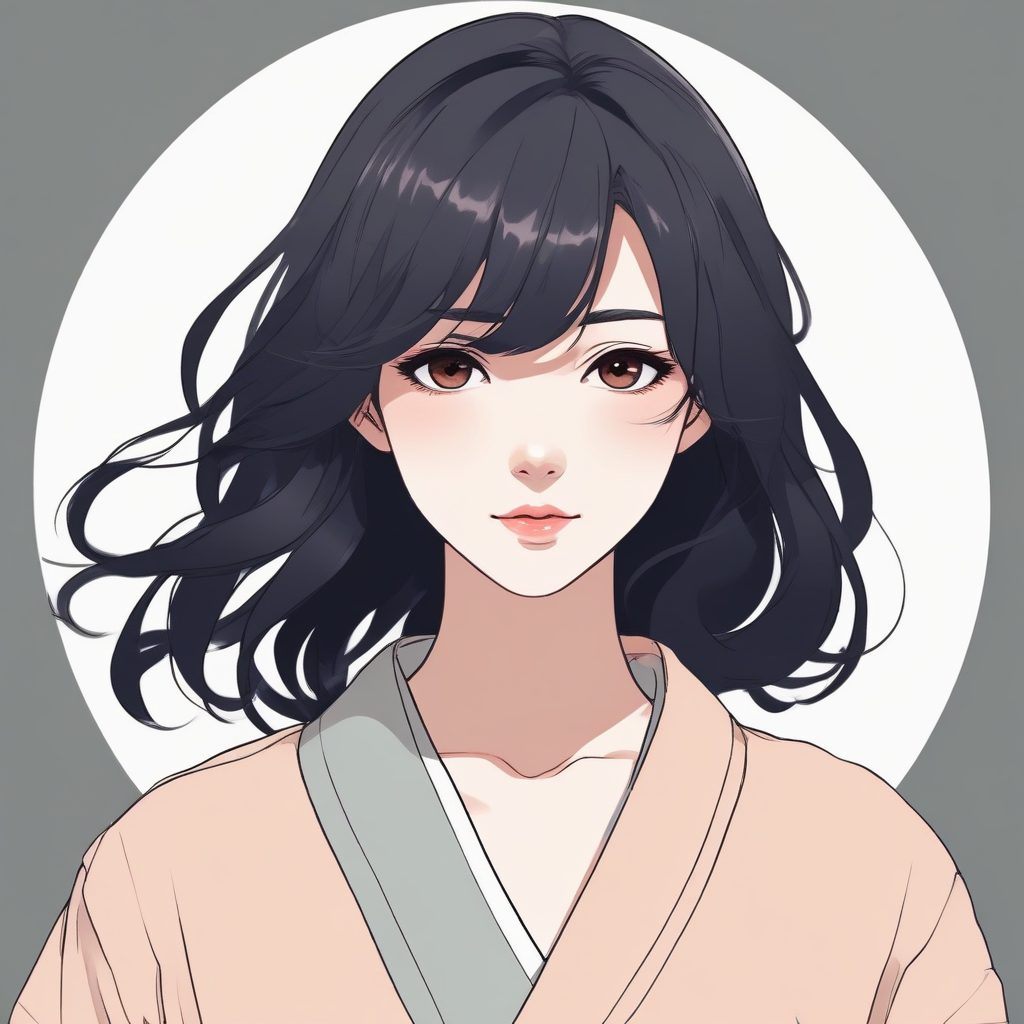 ✨极简线条插画 | 日系时尚动漫少女头像！用作头像/壁纸超合适！