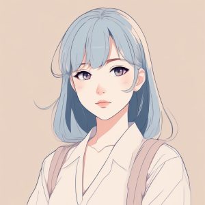 ✨极简线条日系动漫少女头像🔥完美适合作为你的专属头像