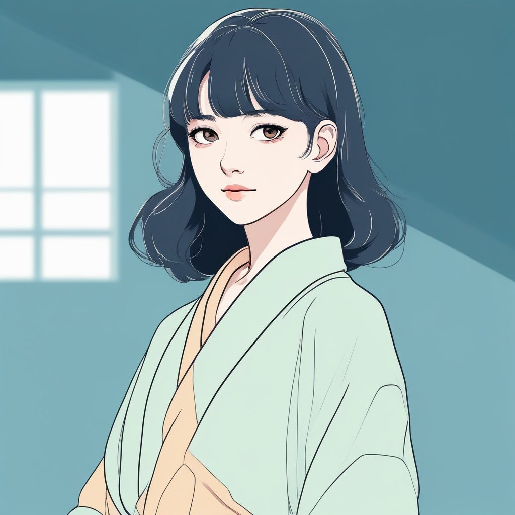 🔥极简线条日系动漫少女头像，完美适配你的社交媒体封面！