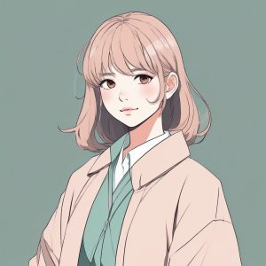 🔥极简线条日系少女头像 | Anime Minimalist Portrait Prompt
