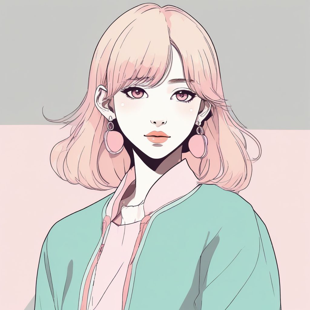 ✨极简线条日系时尚少女头像🔥