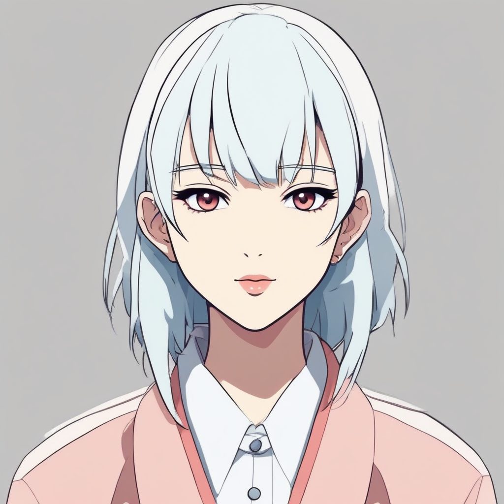 ✨极简线条日系时尚少女头像🔥 AI绘画提示词分享