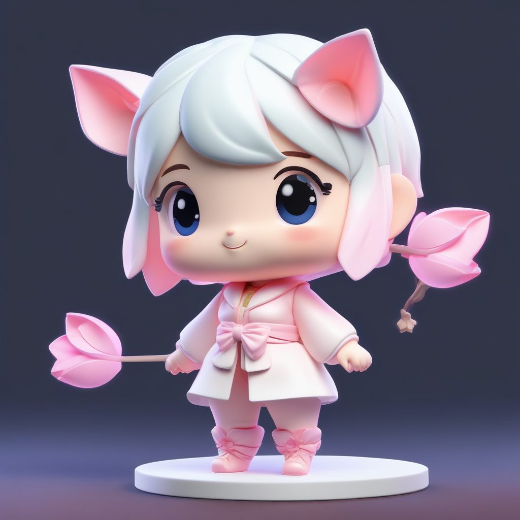 🌸极简治愈！Q版莲花精灵，温柔配色干净到极致