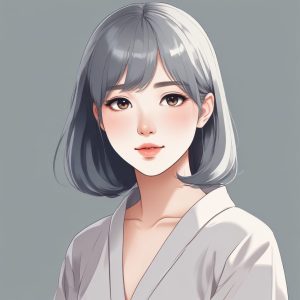 💜极简治愈！日系动漫少女肖像，低饱和马卡龙色系头像公式