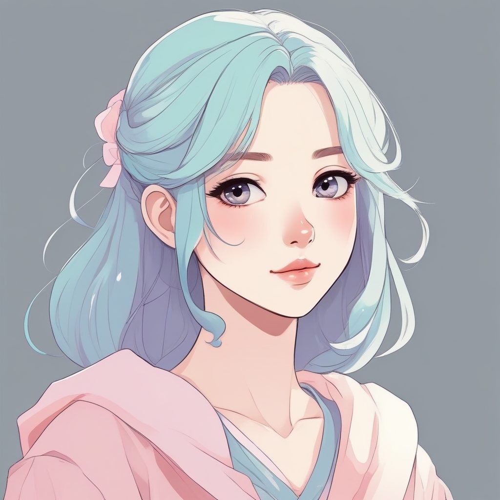 ✨简约日风动漫少女头像 | 极简线条插画设计🔥