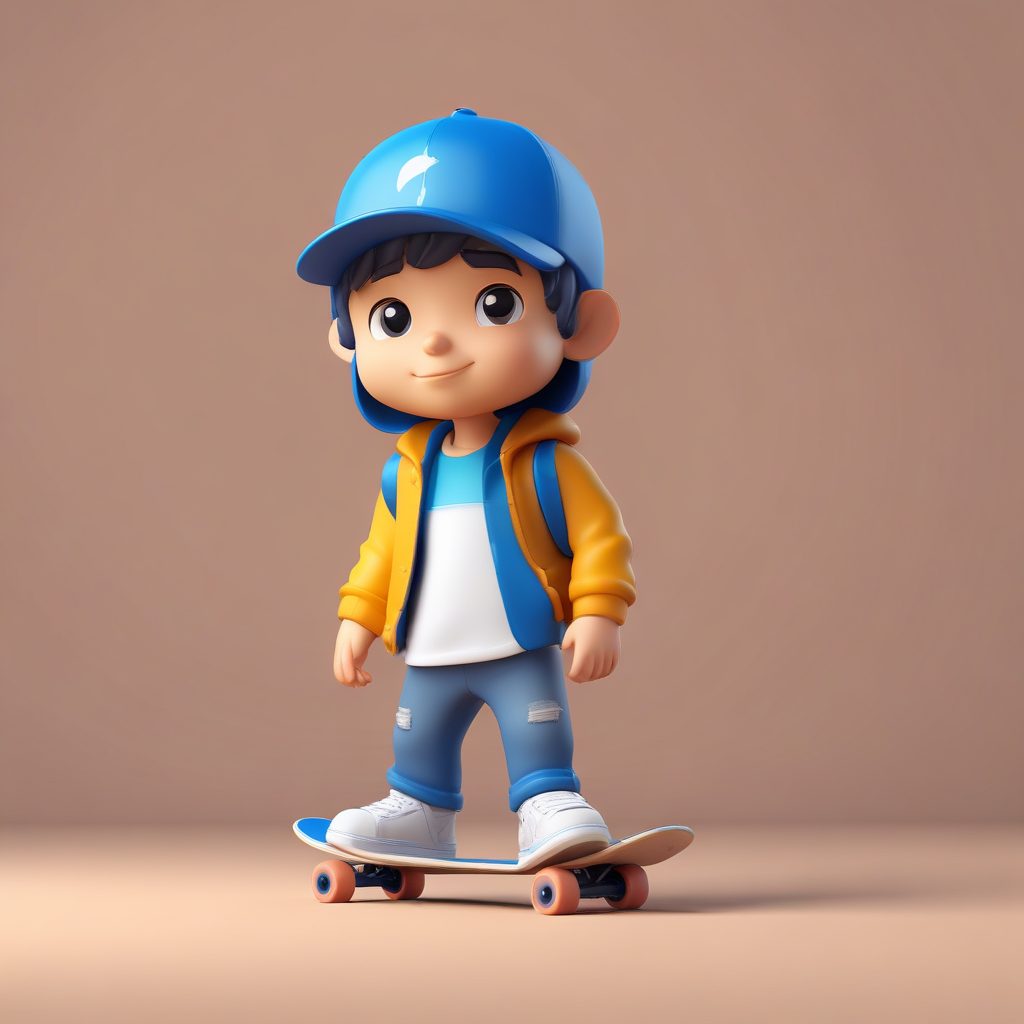 🛹街头滑板少年Q版 | 酷盖的活力潮流头像！💙