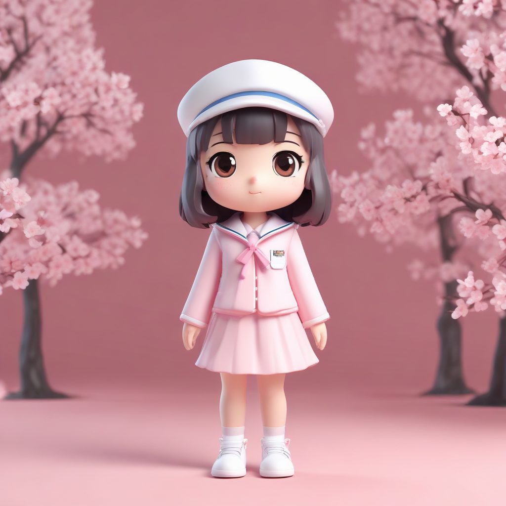 🎀JK制服软萌Q版！日系清新风，全身站立照生成！🌸