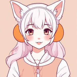 🦊 可爱爆棚！俏皮狐耳少女的极简线条插画教程！