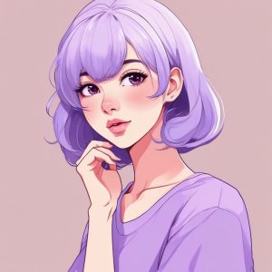 💗可爱又时尚！极简线条插画头像教程,日系少女感爆棚！