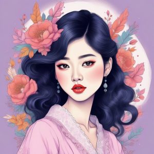 ✨K-Pop超现实梦幻！糖果色调插画，甜度爆表！