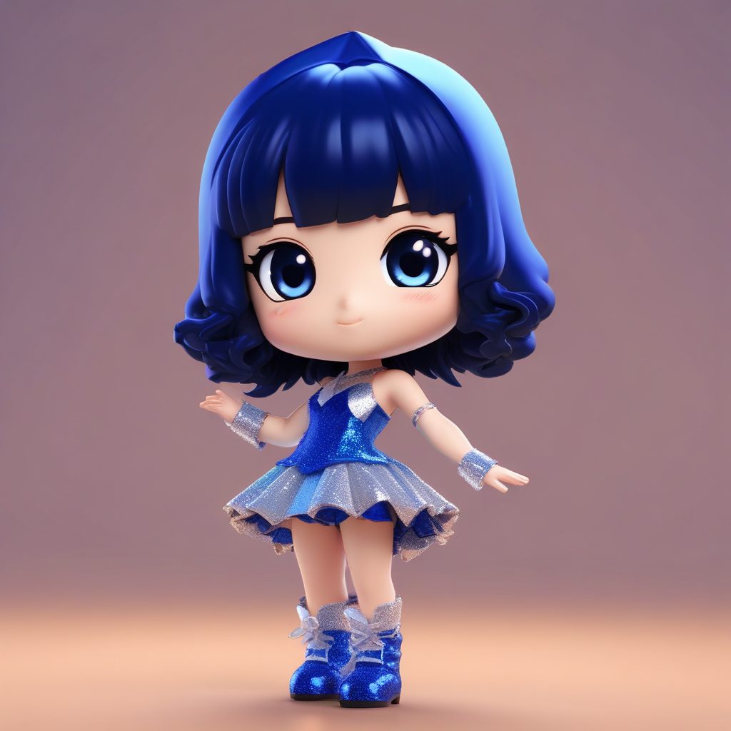 🌟K-Pop舞台女王Q版：爆棚头与亮片舞服！超高动态捕捉💃