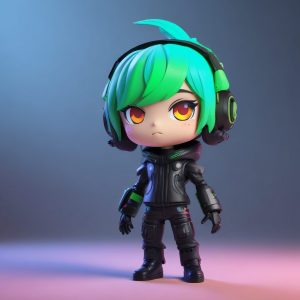 🔌酷飒女孩必看！赛博朋克Q版少女提示词！霓虹未来感爆棚🔥