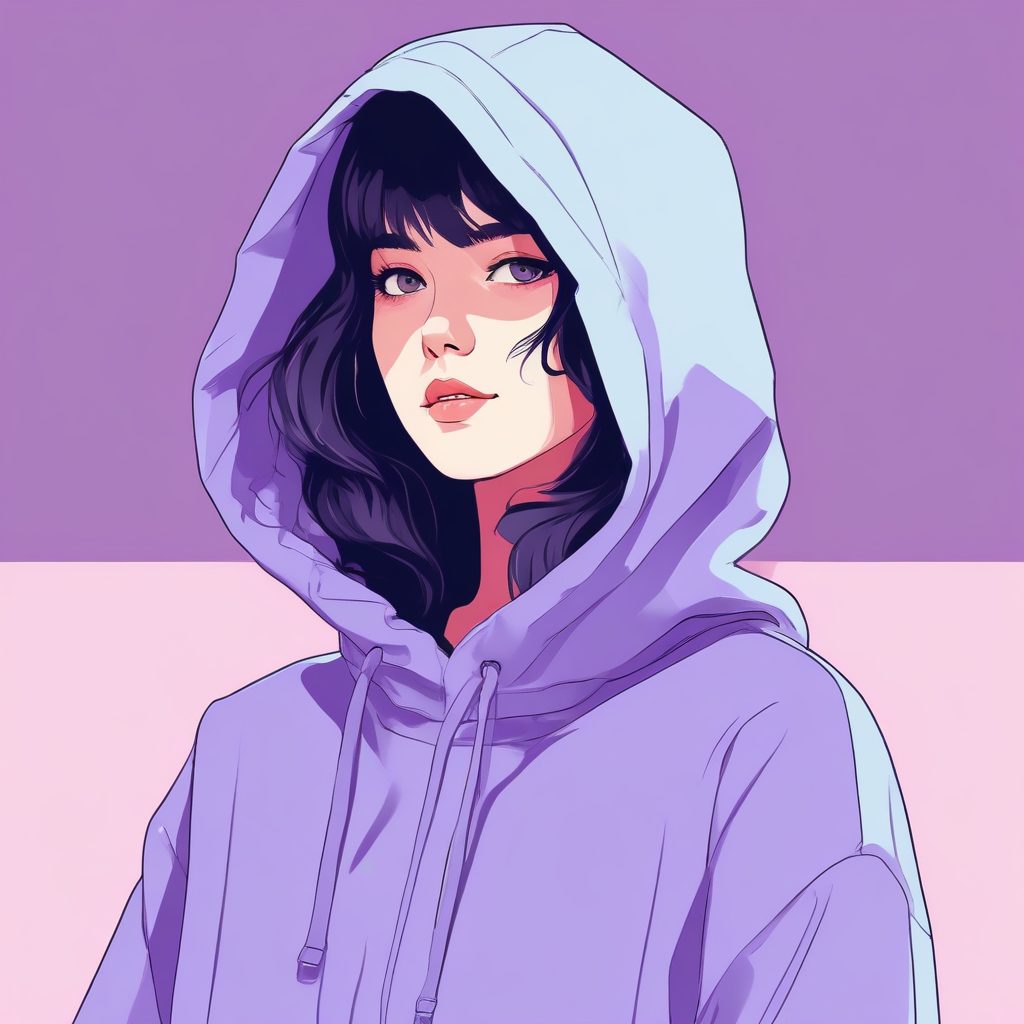 酷飒预警🔥Oversize卫衣极简时尚肖像，高级感AI头像拿去用！