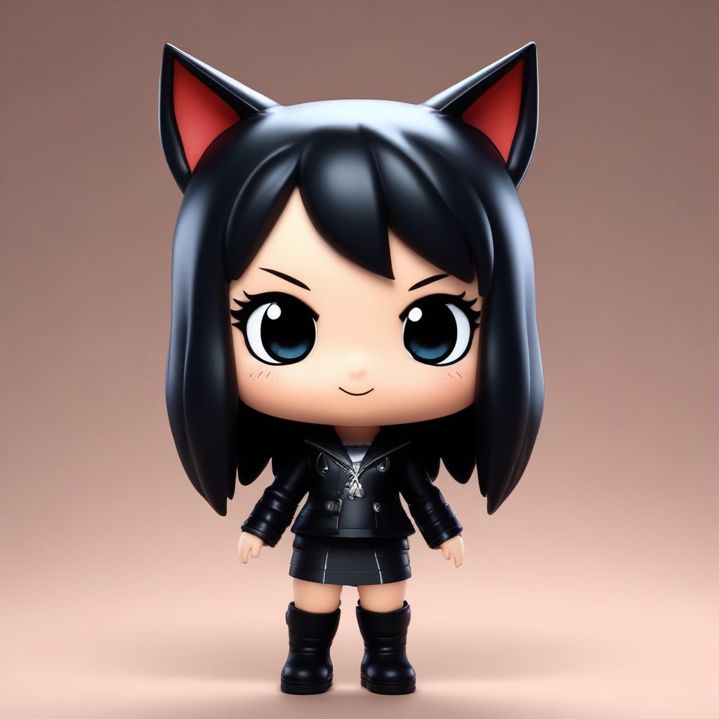 🐾酷帅猫耳娘Q版：机能风皮衣盲盒！全身头像生成🔥