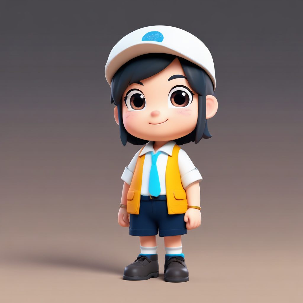 🔥累到灵魂出窍的Q版打工人！C4D软 clay材质盲盒全身照，3D渲染表情呆萌✨