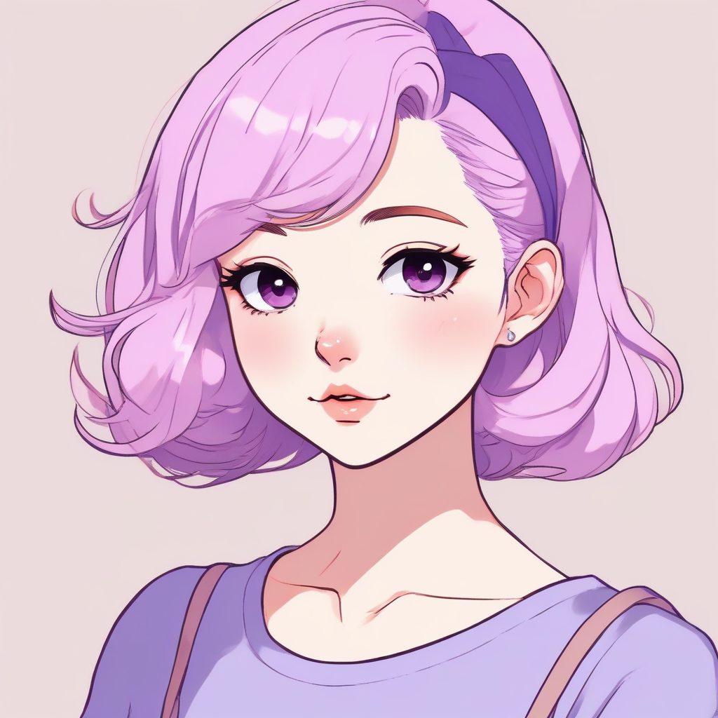 🍧马卡龙低饱和治愈系头像 | 极简赛璐璐风格少女肖像