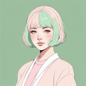 🍵马卡龙极简风头像：治愈系少女的温柔一瞥，谁画谁美！✨