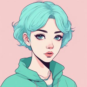 🎨 马卡龙色系治愈系头像！极简线条+厚涂质感，太适合做情侣头了！