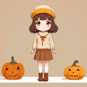 🍂美拉德秋冬穿搭! Q版复古治愈系头像｜低饱和度高级感