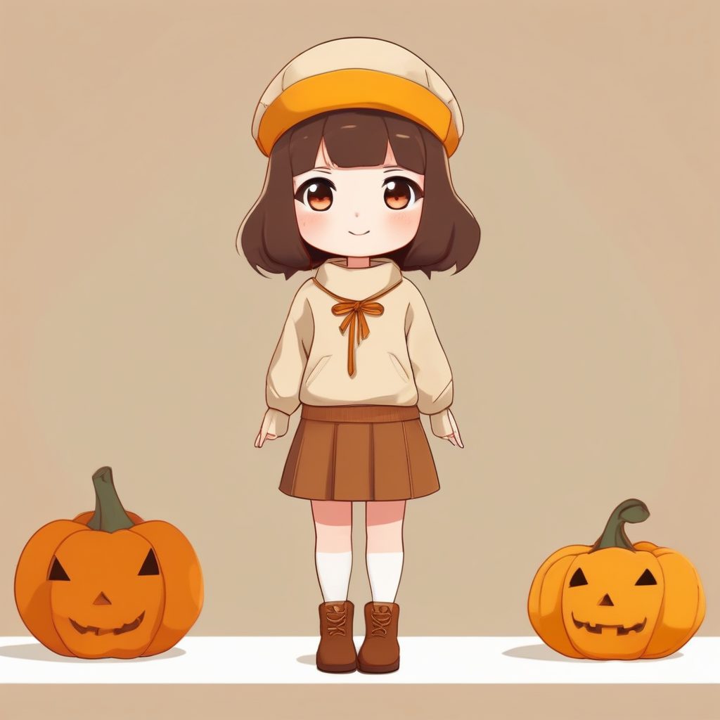 🍂美拉德秋冬穿搭! Q版复古治愈系头像｜低饱和度高级感