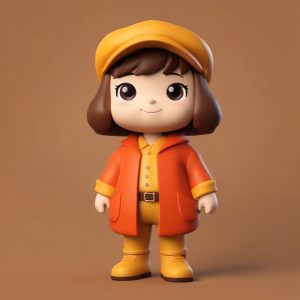 🍁 美拉德秋冬复古风Q版！超治愈3D粘土盲盒公仔生成！