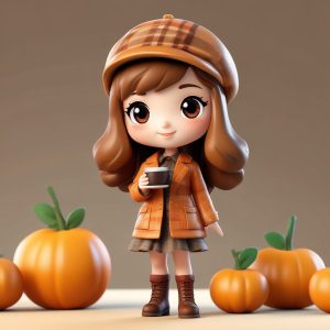 ☕️美拉德秋冬复古风：Q版治愈系盲盒，拿铁色氛围感绝了！