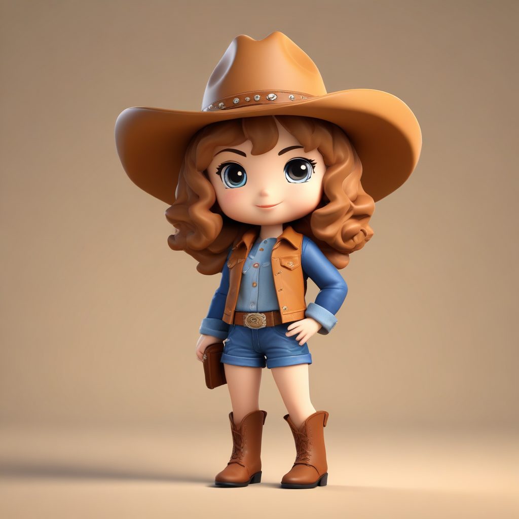 🌵美式复古牛仔Q版：自信的西部潮流OOTD！酷飒头像必备✨