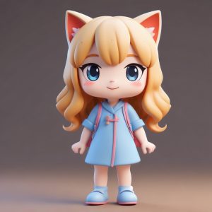 💖 萌到骨子里！Q版猫耳娘3D立体制作神器✨