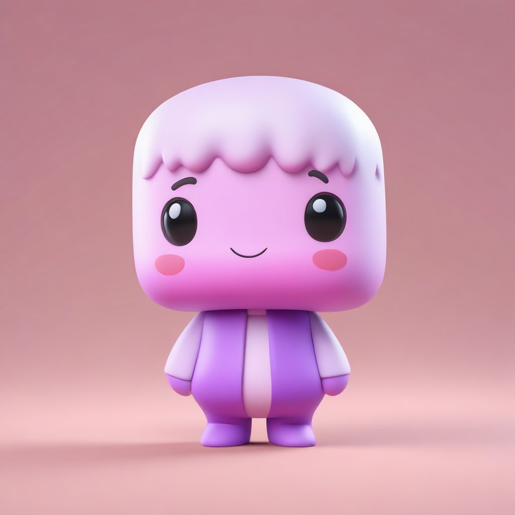 🍓棉花糖质感Q版：柔和渐变色，软糯到想捏！☁️